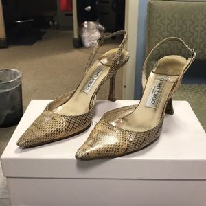 Jimmy Choo Watersnake Slingback 36